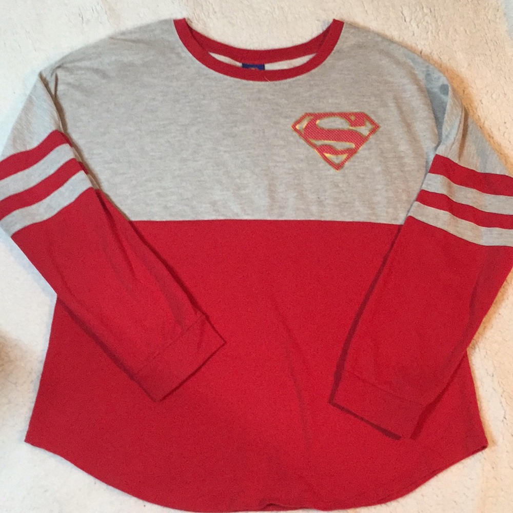 Superman Long Sleeve Shirt Juniors